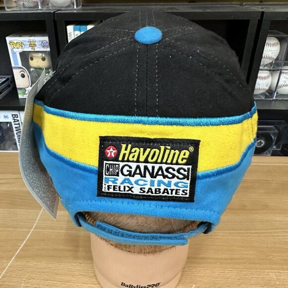 Vintage Jamie McMurray Havoline Adjustable Hat Cap NASCAR Chase Black Blue - Picture 4 of 6